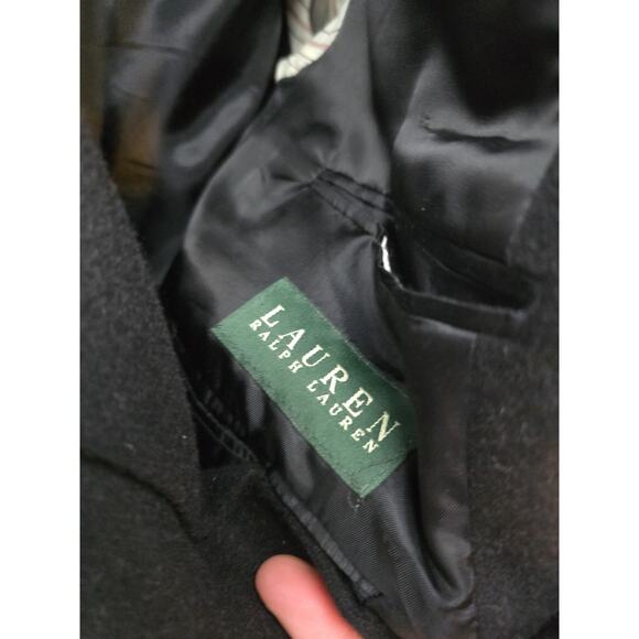 Vtg Ralph Lauren 100% Camel Hair Jacket Blazer 46L Two Button Jacket Canada Blck - Picture 5 of 10